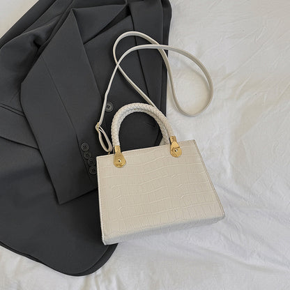 Women's Fashion Small Square Bag Solid Color
