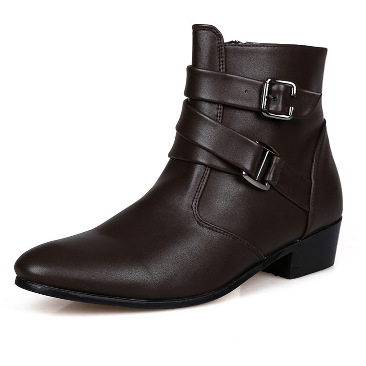 British pointed male boots