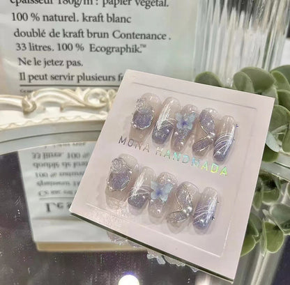 Purely Hand-wearing Bridal Fake Nails