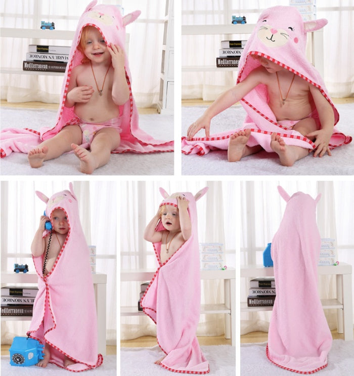 Animal cartoon baby cloak towel cloak