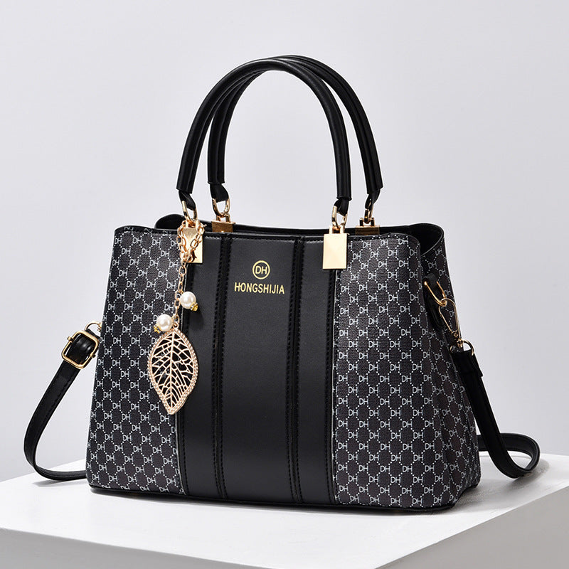 Women's Elegant Contrast Color And Versatile Crossbody Large Capacity Shoulder Handbag