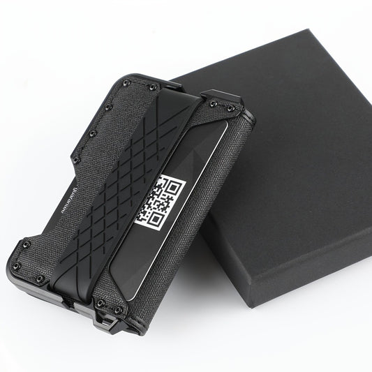 Men's Ultra-thin Metal EDC Leather Wallet