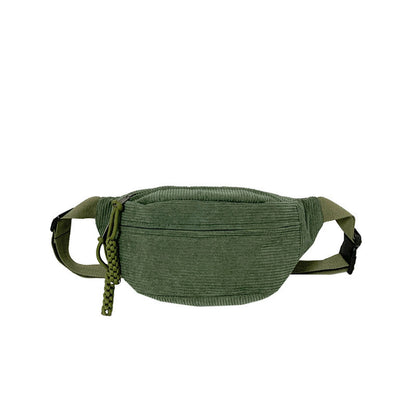 Women's Leisure Corduroy Lazy Corduroy Waist Bag