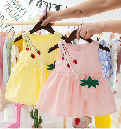 Baby Girl Summer Dress 1-3 Years Old Suspender Baby Skirt Girl Dress