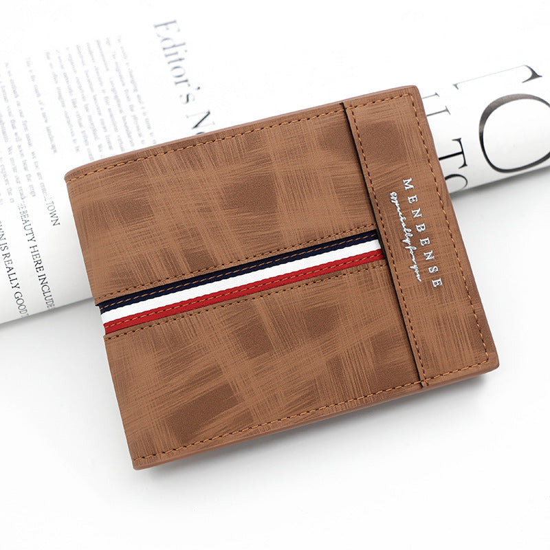Large Capacity Tri-fold Bag Coin Bag Card Slots ID Card Wallet