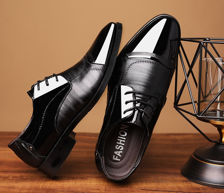 summer new shoes men's business dress large size shoes fashion hundred tower wedding shoes