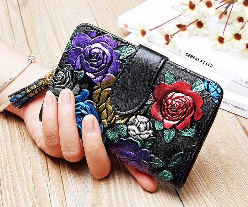 Fashion Women's Leather Wallet Short