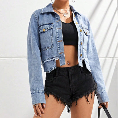 Women's Fashion Short Denim Coat