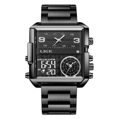 Advanced Dual Display Electronic Quartz Watch