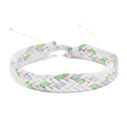 Color Handmade Woven Wax Rope Bracelet Simple