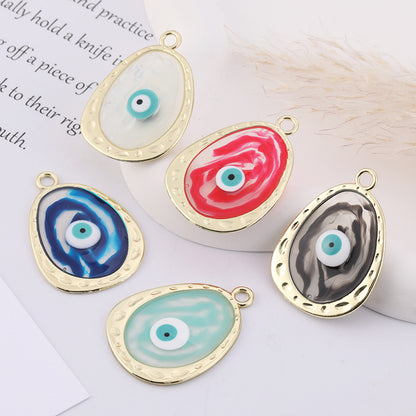 Alloy Oil Dripping Devil's Eye Ornament Pendant