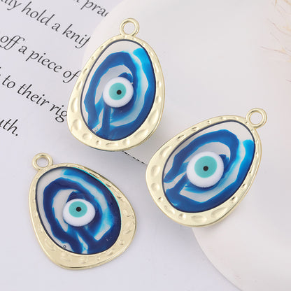 Alloy Oil Dripping Devil's Eye Ornament Pendant