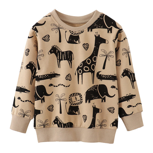 Autumn Winter Cotton Long Sleeve Sweatshirt Tops Children