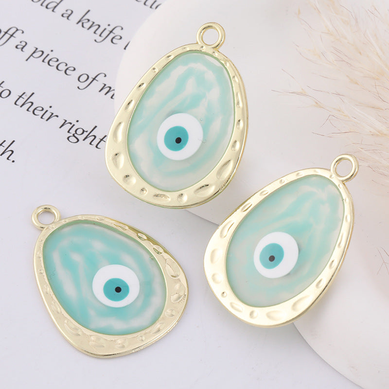 Alloy Oil Dripping Devil's Eye Ornament Pendant