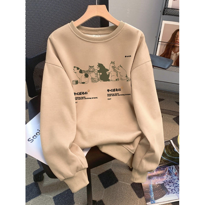 AutumnWinter Sweater Women's Printed Korean Style