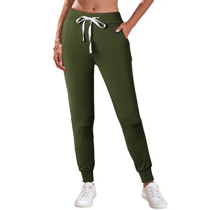 All-matching Slim Fit High-waisted Trousers Women