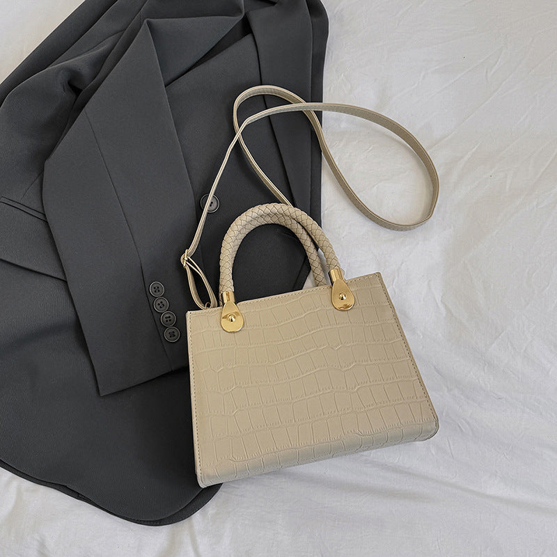 Women's Fashion Small Square Bag Solid Color