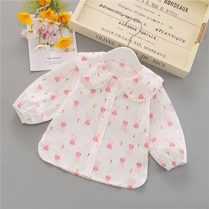 Baby Girl Spring Suit Girls Shirt Vest Two Piece Set