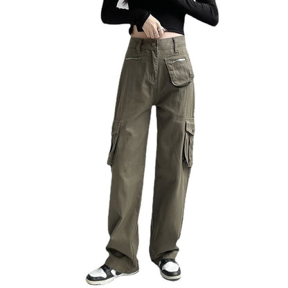 Women's Versatile Loose Pure Cotton Workwear Pants