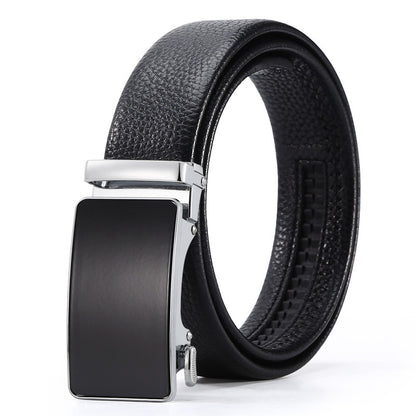 Men's Automatic Leather Buckle Business Belt