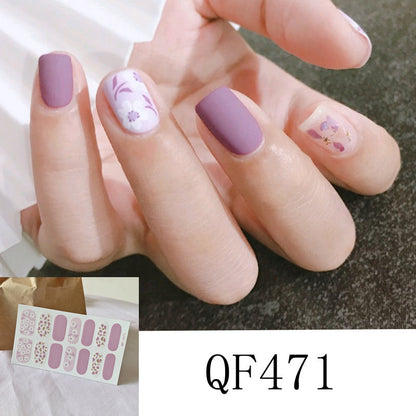 Nail Sticker 3D Diamond Nail 14 Stickers Waterproof Nail Sticker Full Sticker For Pregnant Women