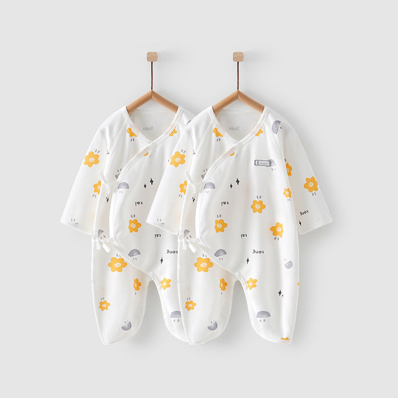 Baby Autumn Two-piece Newborn Onesies Four Seasons Romper Cotton Clothes