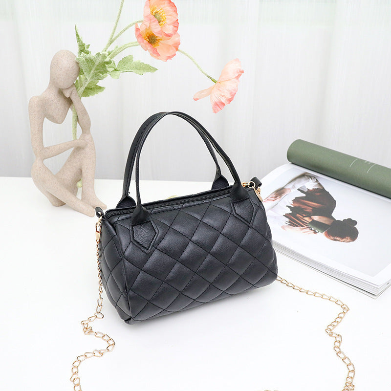 Fashion Embroidery Diamond Quilted Handbag Crossbody Bag