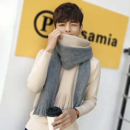 Men's Fashion Versatile Knitting Wool Scarf