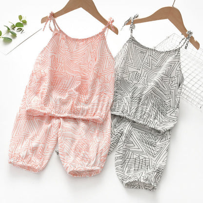 Summer Girl Camisole Kids Two Piece Set