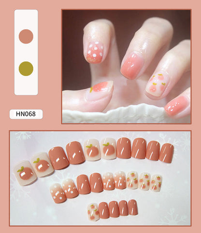 Nail Art Finished Fake Nail Scrub Nail  Patch Wearable