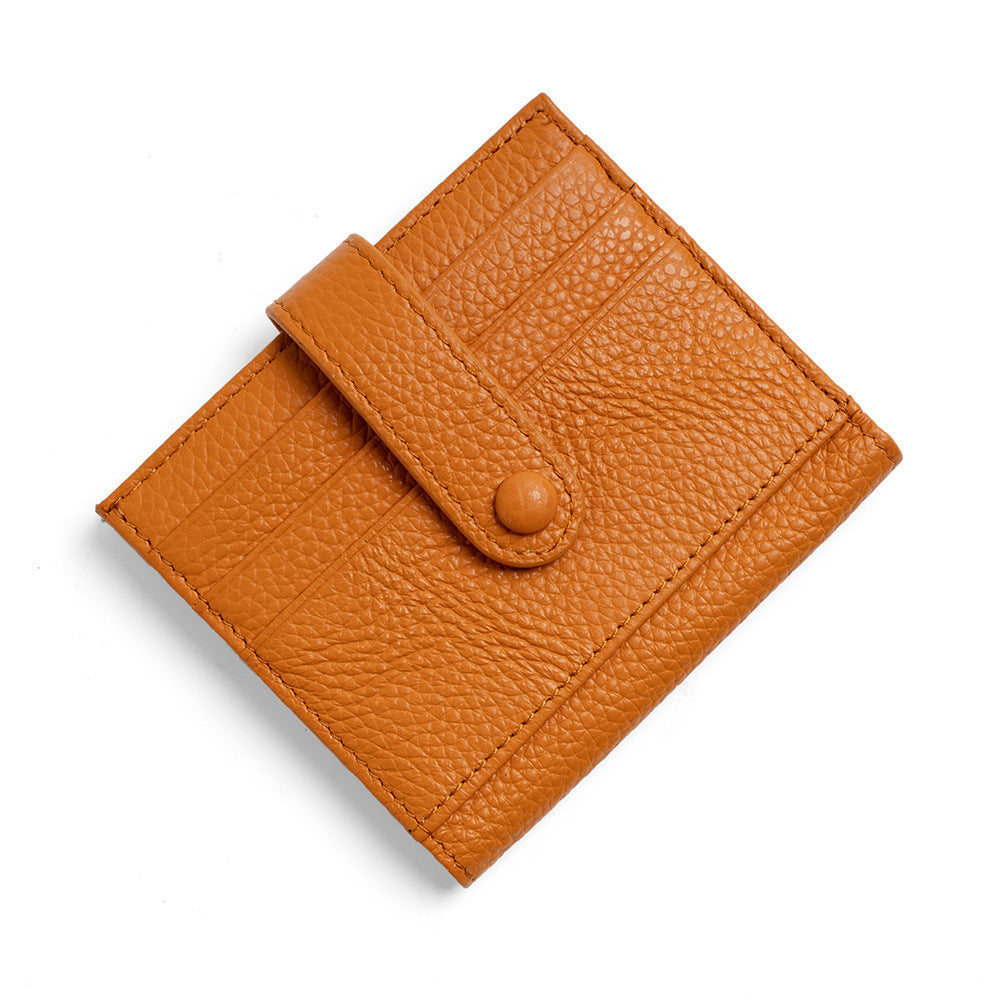 Women's Short Cowhide Mini Wallet