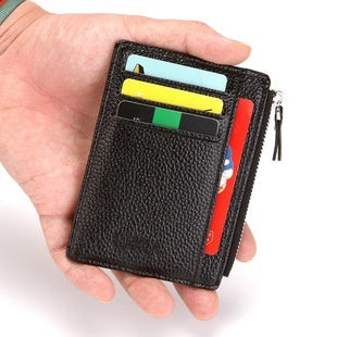 Flip Magic Wallet Cross Pattern Short Card Holder