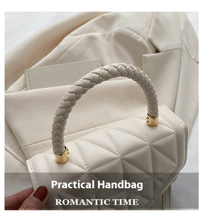 Women's Diamond Fashion Solid Color Shoulder Bag