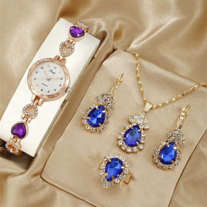 Women's Simple Disc Light Luxury Quartz Bracelet Jewelry Watch