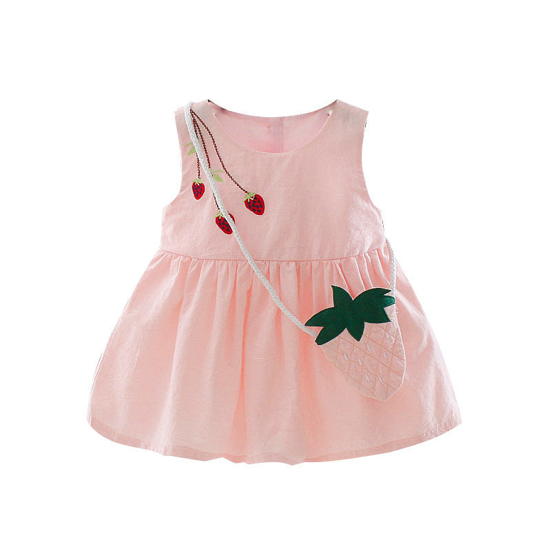 Baby Girl Summer Dress 1-3 Years Old Suspender Baby Skirt Girl Dress