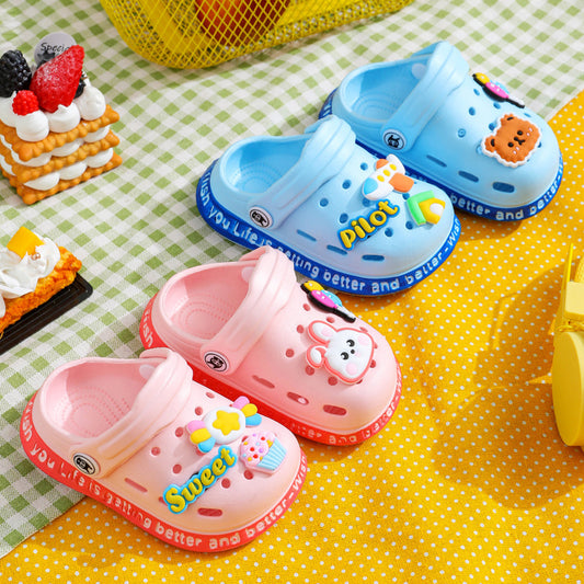 Kids Cartoon Cave Hole Sandals